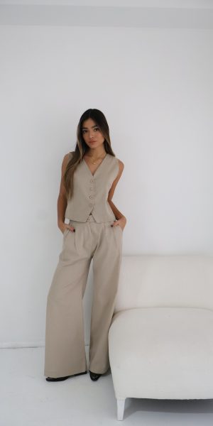 24196 WIDE LEG DOHA - blanco