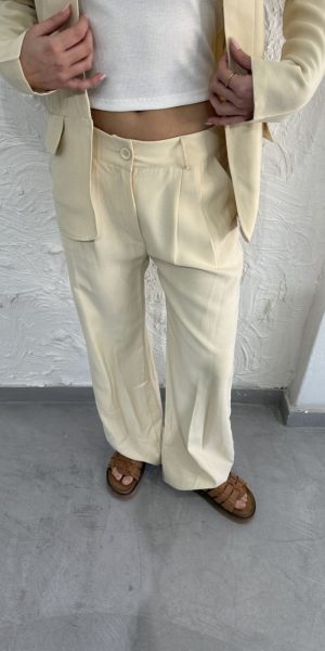 25100 WIDE LEG GANNI - amarillo