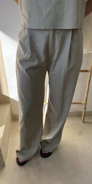 25053 WIDE LEG BARCELONA - amarillo