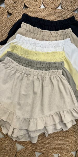 25088 MINISHORT VOLADOS - amarillo