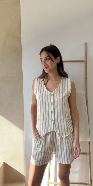 25086 CHALECO BORA - beige