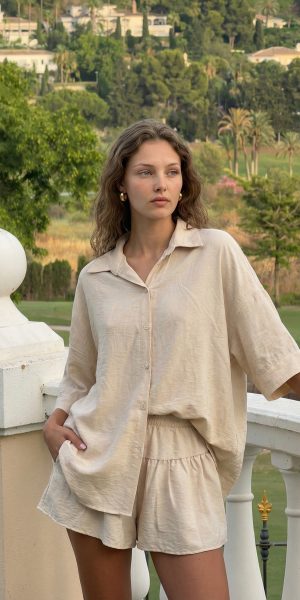 26004 CAMISA PIPA - beige