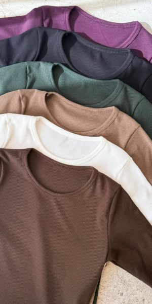 26038 REMERA BASICA ML - beige