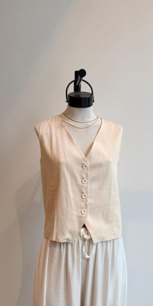 26147 CHALECO INDIA - blanco